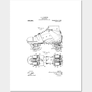 Roller Skate Patent Posters and Art